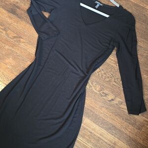 Eileen Fisher Classic Black Long Sleeve Dress